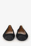 Pre-Loved Chanel™ Black Denim Ballerina Flats Size 42