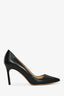 Manolo Blahnik Black Leather Heels Size 37