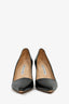Manolo Blahnik Black Leather Heels Size 37