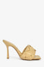 Bottega Veneta Beige Lido Mules Size 39