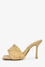Bottega Veneta Beige Lido Mules Size 39