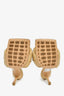 Bottega Veneta Beige Lido Mules Size 39