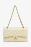 Pre-Loved Chanel™ 22P Iridescent Yellow Quilted Leather Medium Double Flap Bag