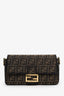 Fendi Brown Zucca Jacquard FF 1974 Medium Baguette Crossbody