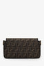Fendi Brown Zucca Jacquard FF 1974 Medium Baguette Crossbody