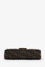 Fendi Brown Zucca Jacquard FF 1974 Medium Baguette Crossbody