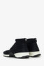 Pre-Loved Chanel™ Black Stretch Slip-On Sneakers Size 38