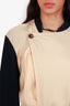 Chloe Peach/Navy Belted Trench Coat Size M