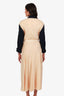 Chloe Peach/Navy Belted Trench Coat Size M
