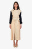 Chloe Peach/Navy Belted Trench Coat Size M