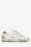 Golden Goose White/Gold Super Star Classic Sneakers Size 36