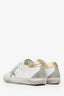 Golden Goose White/Gold Super Star Classic Sneakers Size 36