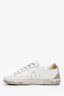 Golden Goose White/Gold Super Star Classic Sneakers Size 36