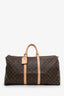 Louis Vuitton Monogram Canvas/Leather Keepall Microchip Bandoulière 55 With Strap
