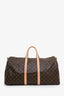 Louis Vuitton Monogram Canvas/Leather Keepall Microchip Bandoulière 55 With Strap