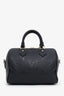 Louis Vuitton Black Monogram Giant Empreinte Leather Speedy 25 NM Bandouliere Bag With Strap