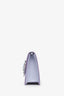 Christian Louboutin Purple Patent Leather Loubi54 Strass Logo Clutch With Chain