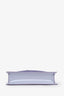 Christian Louboutin Purple Patent Leather Loubi54 Strass Logo Clutch With Chain