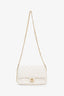 Pre-Loved Chanel™ 2022 White Caviar Quilted Leather Small CC You Flap Bag