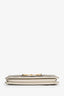 Gucci White Canvas/Leather Horsebit 1955 Wallet On Chain
