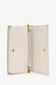 Gucci White Canvas/Leather Horsebit 1955 Wallet On Chain