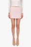 Pre-Loved Chanel™ 94P Pink/White Tweed Skirt Size 36