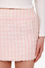 Pre-Loved Chanel™ 94P Pink/White Tweed Skirt Size 36