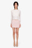 Pre-Loved Chanel™ 94P Pink/White Tweed Skirt Size 36