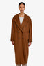 Max Mara Brown Wool/Cashmere 101801 Icon Coat Size 4