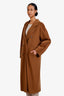 Max Mara Brown Wool/Cashmere 101801 Icon Coat Size 4