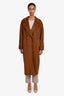 Max Mara Brown Wool/Cashmere 101801 Icon Coat Size 4