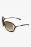 Tom Ford Brown Frame Raquel TF76 Oversized Sunglasses
