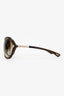 Tom Ford Brown Frame Raquel TF76 Oversized Sunglasses