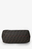Fendi Orange/Brown Canvas/Leather FF Monogram Tote Medium