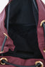 Burberry Burgundy Nylon Drawstring Backpack