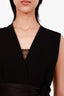 Maje Black Lace Belted Sleeveless Playsuit Size 40