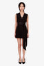 Maje Black Lace Belted Sleeveless Playsuit Size 40