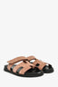 Hermès Dusty Rose Suede Chypre Sandals Size 39.5