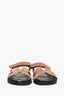 Hermès Dusty Rose Suede Chypre Sandals Size 39.5
