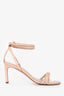 Stuart Weitzman Nude Strap Ankle Heels Size 7.5