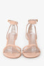 Stuart Weitzman Nude Strap Ankle Heels Size 7.5