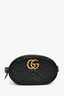 Gucci Black Leather GG Marmont Belt Bag Size 85/34