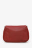 Fendi Red Leather Fendista Pouchette Crossbody