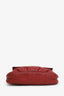 Fendi Red Leather Fendista Pouchette Crossbody