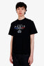 Balenciaga Black Cotton Paris T-Shirt Size XS Mens