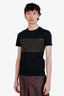 Fendi Black Cotton Logo T-Shirt Size XS Mens