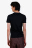 Fendi Black Cotton Logo T-Shirt Size XS Mens