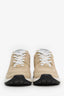 Pre-Loved Chanel™ Beige/White Suede Sneakers Size 38