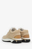 Pre-Loved Chanel™ Beige/White Suede Sneakers Size 38