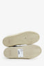 Saint Laurent White/Green Star Sneakers Size 37